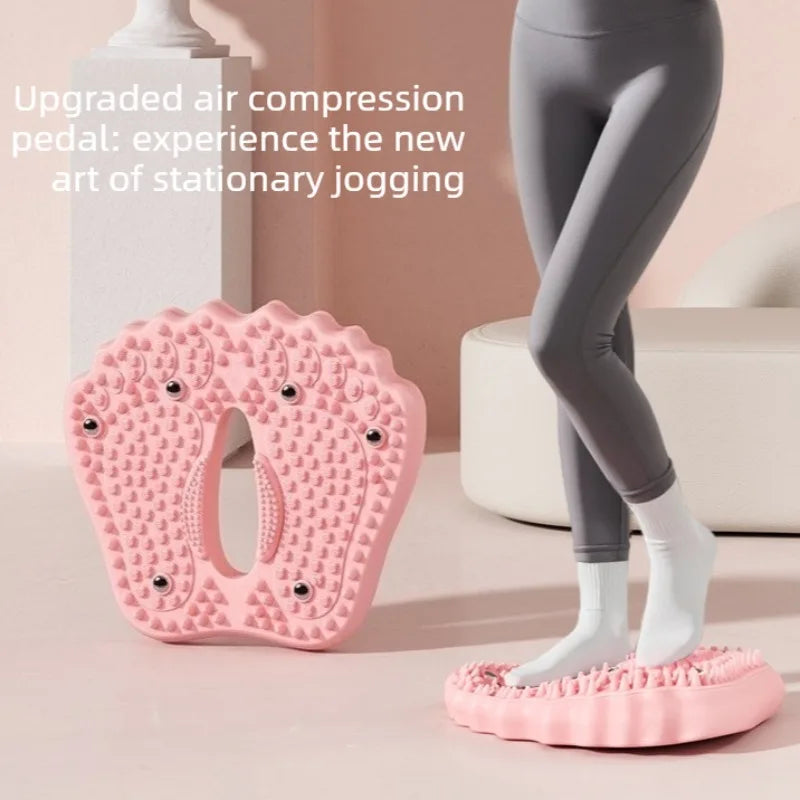 Inflatable Foot Massager Stepper Balance Board with Anti Slip PVC Massage Dots for Yoga Training Slimming Leg Shaping