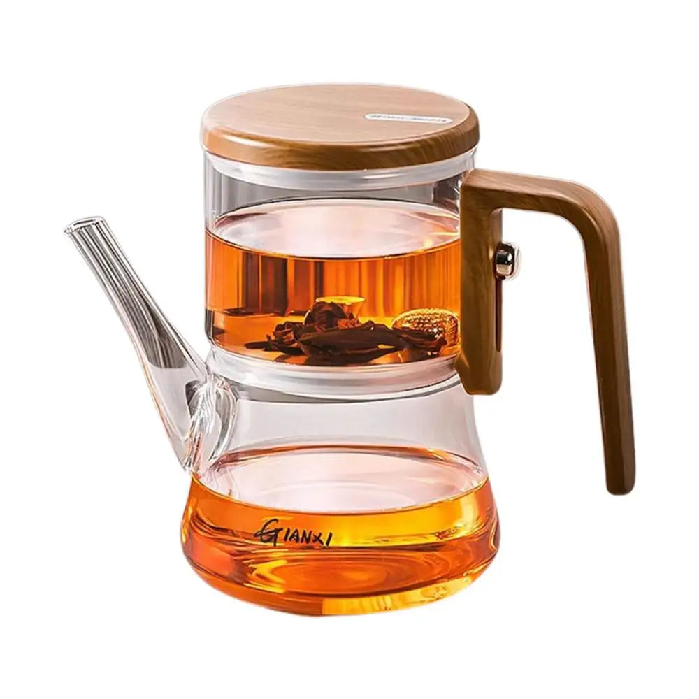 Magnetic Tea Pot Separation Removable Infuser Long mouthed teapot High Temperature Resistant Press Control Flower Tea Pot