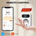 Tuya WIFI Digital Thermostat Socket 16A Outlet Plug Remote Temperature Controller Timer Switch Cooling Heating 3M NTC Sensor