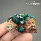 Natural Congo green Dioptase Mineral specimen + healing quartz crystals and stones rock gemstone