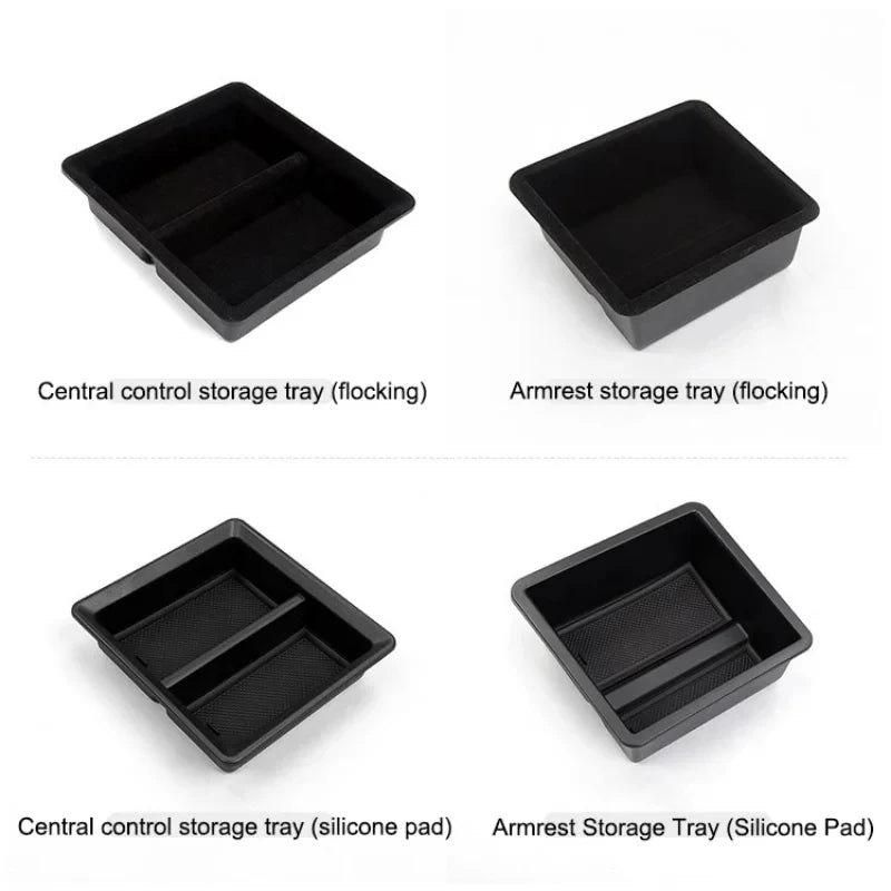 Central Control Storage Box for Tesla Model 3/Y/3+ Modely Juniper Center Console Organizer Tray Armrest Cubby Drawer Accessories