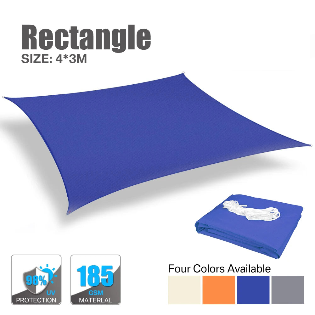 Waterproof Sun Shelter Sunshade Protection Shade Sail Awning Camping Shade Cloth Large For Outdoor Canopy Garden Patio 40%OFF