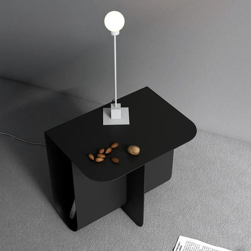 Nordic Metal Creative Sofa Side Table Coffee Table Living Room Modern Bedroom Light Luxury Storage Bedside Table Small Tables