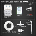 WIFI Intelligent Watering Device Double Pump Timed Automatic Drip Irrigation System Remote APP Controller for Garden Terrace