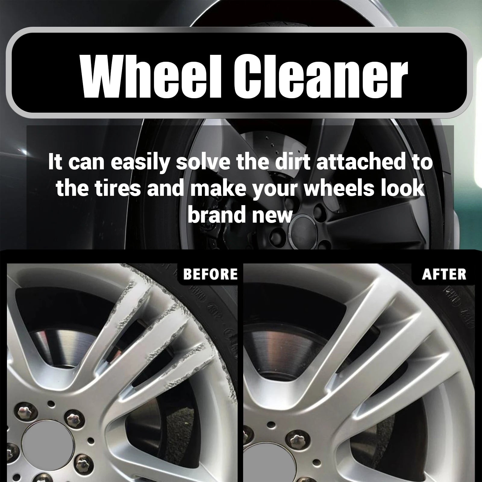 120ml Car Iron Remover Wheel Cleaner Wheel Hub Rust Removal Metal Disc