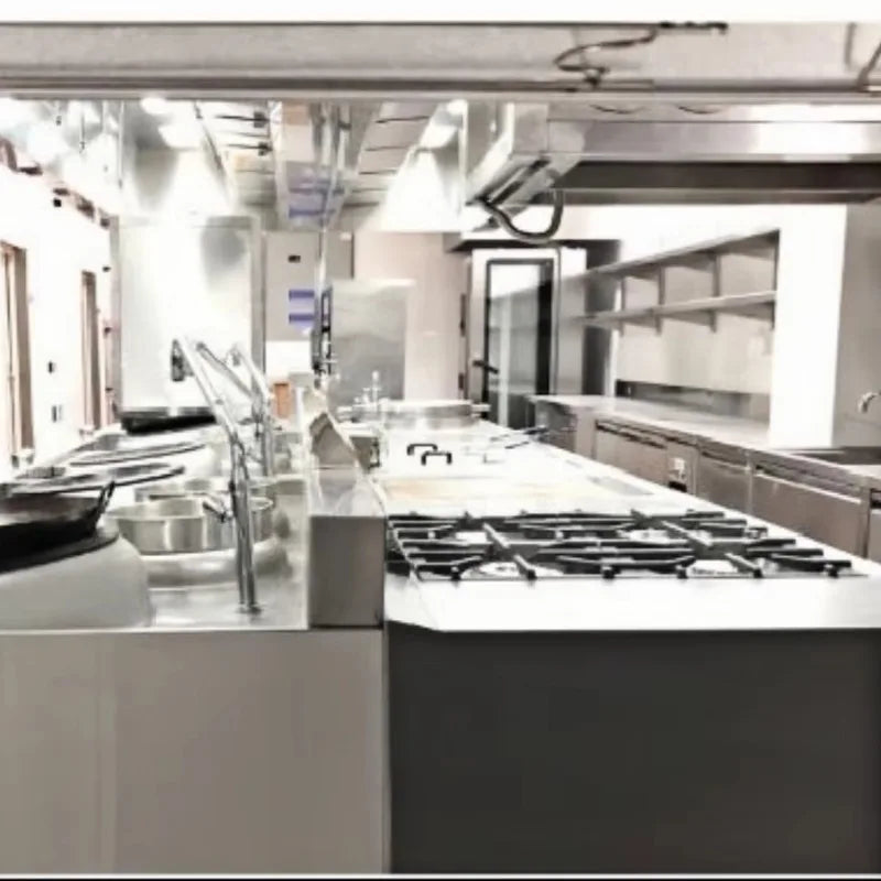 Commercial Kitchen Single Burner Gas Wok Range with One Rear Pot Chinese Cooker Equipment for Restaurant Catering Custom