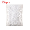 20-200pcs Disposable Shower Cap Elastic Mesh Shape Non-woven Bath Hat for Eyelash Extension Clear Waterproof Hair Hat Shower Cap