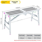 Folding telescopic stool single and double support scaffold hot dip galvanized folding footstool