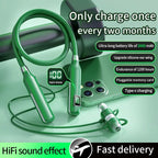 2023 BT7 Wireless Headphones Bluetooth 5.3 Neckband Earphones Magnetic Sports Waterproof Earbuds Headset With Mic SD Card Mode