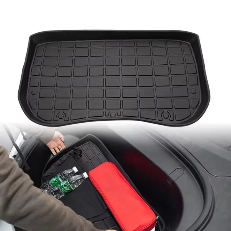 Front Rear Mat For Tesla Model Y 2023 TPE Cargo Pad Model 32017-2023 3D Waterproof Tray Storage Pads Mats Car Accessories