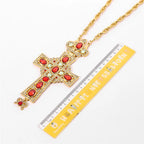 Pectoral Pendants Jesus Cross Orthodox Church Crucifix Religious Icon Byzantine Art Holy Cross For Priests Pendant Long Necklace