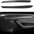 for Tesla Model Y 3 ABS Carbon Fiber Center Console Wrap Cover Kit Dashboard Armrest Door Side Trim Sticker Interior Accessories