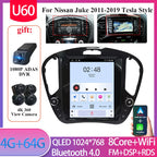 For Nissan Juke 2011-2019 tereo Head Unit  9.7'' Wireless Carplay Android 15 Auto Radio Seat Cover Multimedia Player Navigation