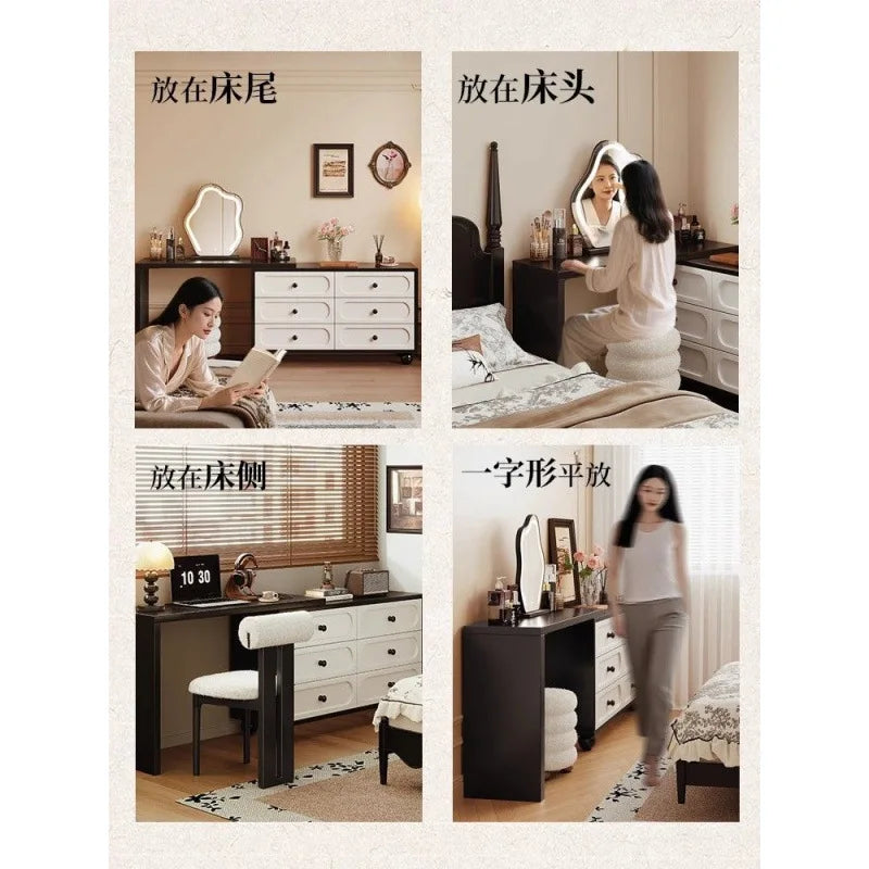 Corner dresser chest integrated antique modern bedroom simple bedside cabinet new retro makeup table