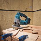 21V Brushless Cordless Jig Saw Electric Jigsaw 6 Speed 4 Position Orbital Setting Woodworking Power Tools Fit Makita 18V Battery