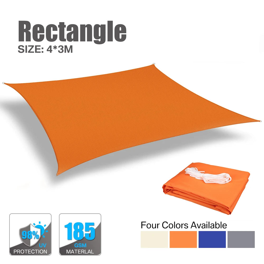 Waterproof Sun Shelter Sunshade Protection Shade Sail Awning Camping Shade Cloth Large For Outdoor Canopy Garden Patio 40%OFF