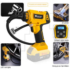 Electric Goddess Car Inflation Air Pump Cordless Tire Inflator Air Compressor Digital Display For Dewalt 20V Battery Power Tool