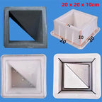 Cement Brick Mold Plastic Decorative Wall Window Mould Antique Garden Building Ornament Concrete Hollow Cement Brick Molding 1Pc