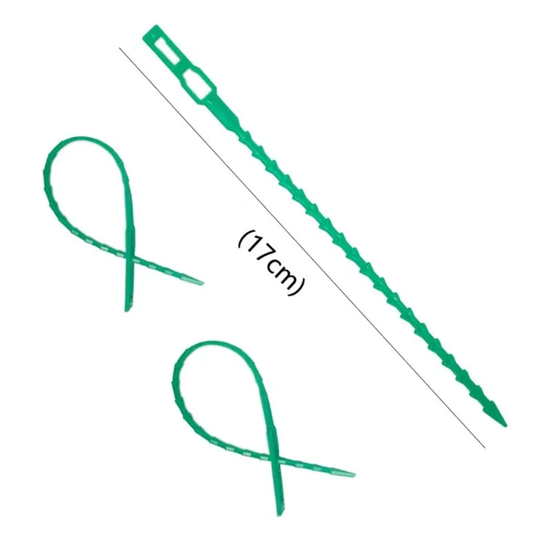 Reusable Garden Cable Ties Plant Vine Tree Shrubs Support Fastener Locking Nylon Adjustable Zipper Cables Ties Organizer Tools