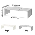 Modern Plastic Retractable Kitchen Shelf Adjustable Non-slip Dish Shelf Space Saving Minimalist Shoe Rack Pantry