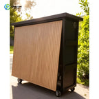 Customized New Design Stainless Steel Outdoor Kitchen Cabinets Modern Kitchen With Stove Bbq Grill Set