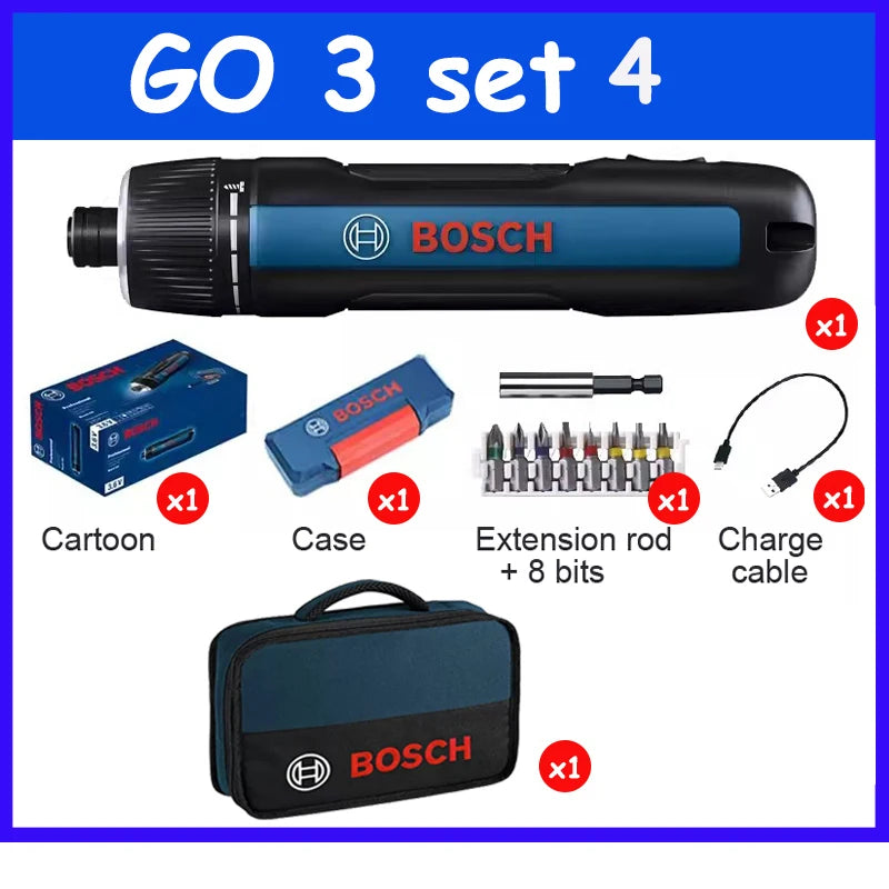 Global Brand BOSCH Go 3 Electric Screwdriver 3.6V 2Ah Cordless Mini Hand Drill Professional Woodwork Screw Driver PK BOSCH GO 2