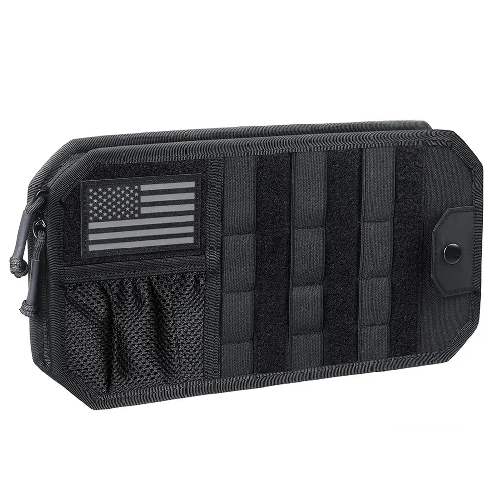 Car Sun Visor Organizer Universal Car Sunshade Storage Clip for Car Accessories Molle Hunting Gears Bag