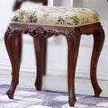 European Solid Wood Mirror Table Bedroom Dresser Amercia Princess Furniture Dark Villa Luxury Carved Makeup Table Dressing Table
