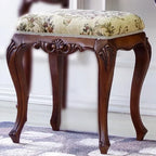 European Solid Wood Mirror Table Bedroom Dresser Amercia Princess Furniture Dark Villa Luxury Carved Makeup Table Dressing Table