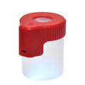LED Glass Tobacco Jar Bottle Box with Magnifier Sealed Vacuum Herb Tobacco Jar Box Bottle Tobacco Storage Bottle Jar Container