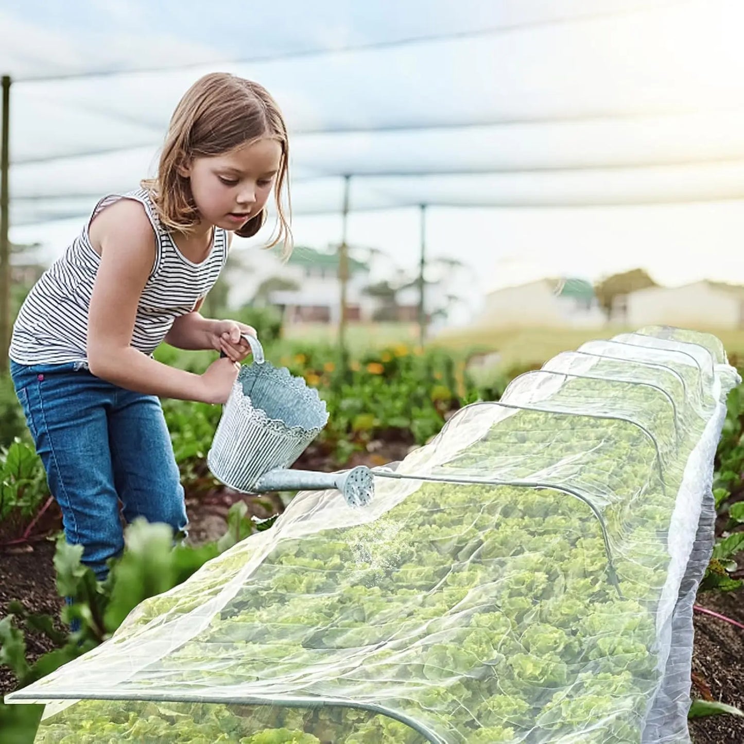 White 60 Meshs Garden Insect Protection Net for Plant Vegetables Fruit Care Cover Flowers Tiny Pests Control Anti-Bird Supplies