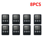 4-10PCS Digital Sports Alarm Clock Multi-Function Electronic Timer Stopwatch LCD Display Mini for Sports Exercise Baking Cooking
