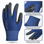 3/12Pairs Ultra-Thin PU Coated Outdoor Work Gloves for Men women.Nylon Ultra-Soft Lightweight Fitting Glove Lightweight Fitting