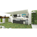 Modular Outdoor Kitchen Pod for Backyard Patio Garden BBQ Cooking Station Portable Island Easy Assembly Weather Resistant