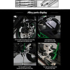 Key Start Dynamic Alloy Motorcycle Model With LED Sound And Smog Adjustable Throttle Model Motorbike Toy Desk Decoration Vehicle