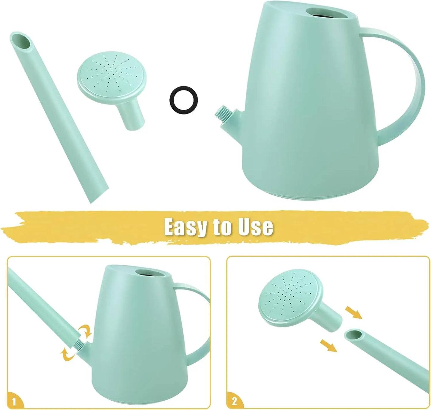 1. 8L/2L Watering Can for Indoor Plants Small Watering Cans for House Plant Garden Flower  Long Spout Water Can for House Plant