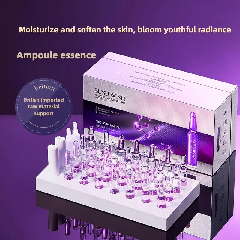 28pcs/set Niacinamide Peptide Ampoule Serum  Anti-Aging Shrink Pores Firming Skin Deep Moisturizing  Facial Skin Care Essence