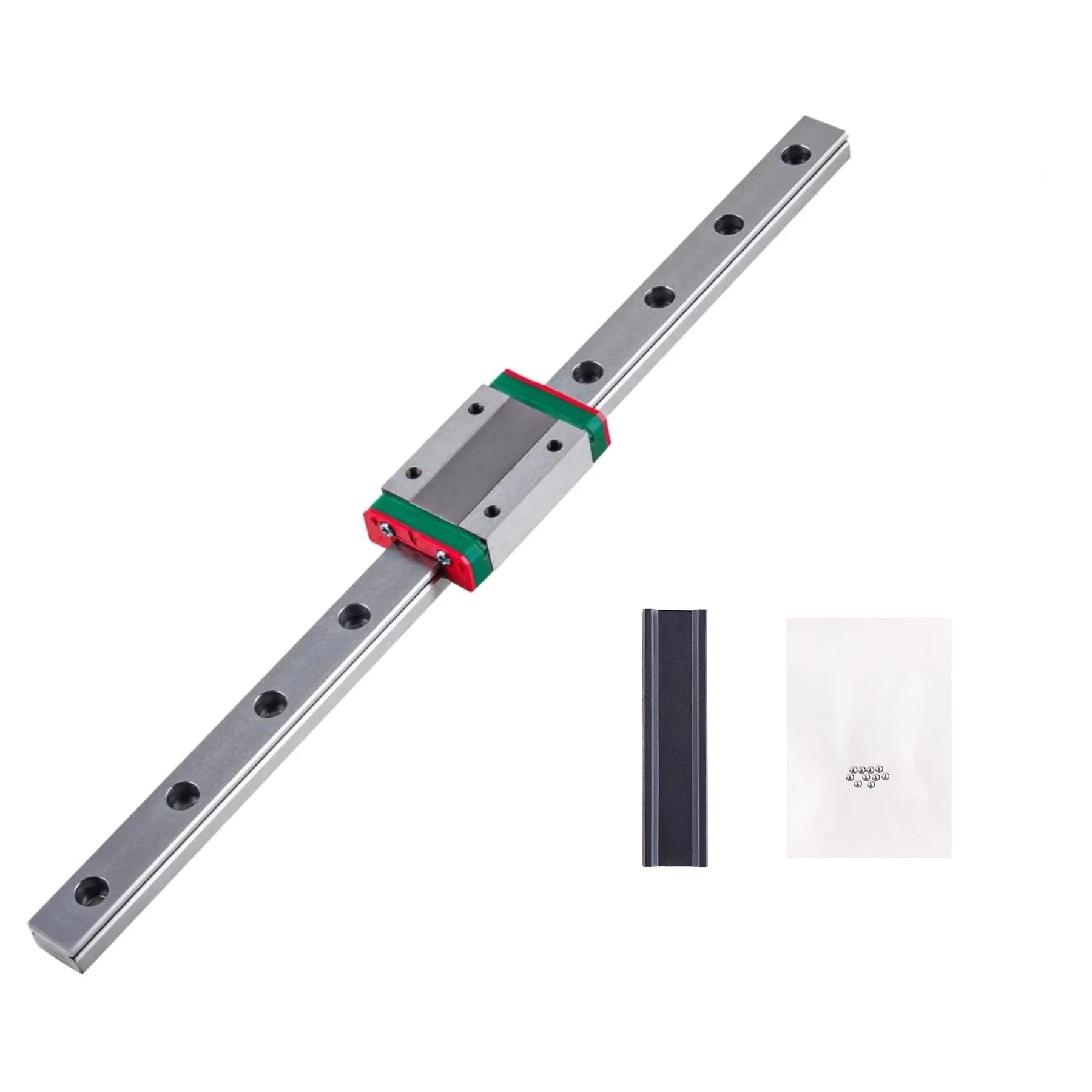 1Pc MGN12 MGN15 MGN9 Miniature Linear Guide Rail Slide 150 200 250 300 400 500 600mm Linear Guide+1Pc MGN-H Block 3D Printer CNC