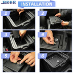 HEBE Armrest Safe Box For Mitsubishi Pajero 2007 2008 2009 2010 2011 2012 2013 2014 2015 2016 2017 2018 2019 2020 2021