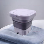8L Portable Foldable Mini Washing Machine for Socks Underwear Adjustab