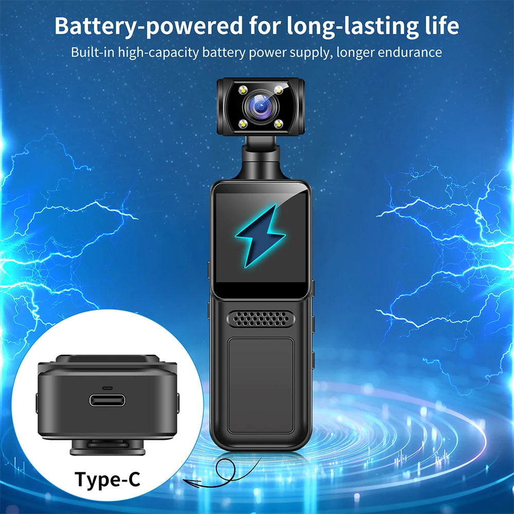NEW 4K Ultra HD Action Mini Camera 180 Rotatable Vlog Wifi Sports Cam Waterproof Case Helmet Travel Bicycle Driver Recorder