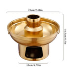 Stainless Steel Hot Pot Dry Ice Milk Tea Hot Pot Round Fruit Dessert Display Container Kitchen Hot Pot For Cake Ice Cream