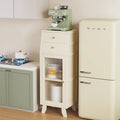 Compact Wall-Mounted Kitchen Side Cabinet Coffee Machine Storage Rack Small Cupboard for Space-Saving Organization