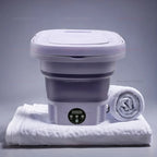 8L Portable Foldable Mini Washing Machine for Socks Underwear Adjustab