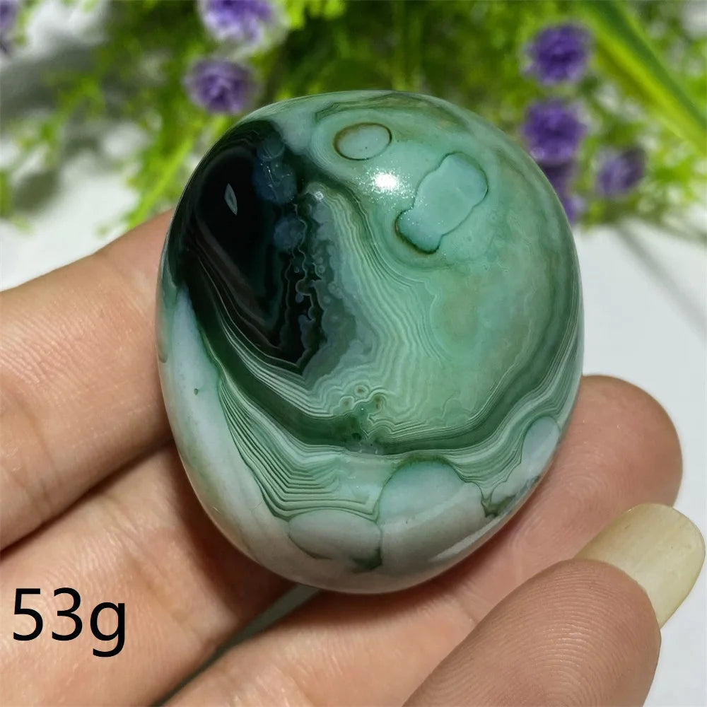 Green Agate Natural Irregular Playthings Small  Stone Healing Crystals Quartz Mineral Craft Decor Accessories Gift