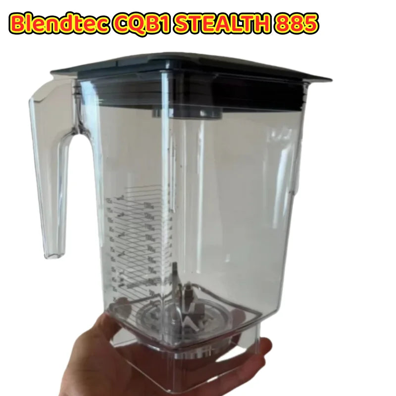Blender container for Blendtec CQB1 STEALTH 885 replacement  (Cup body + knife + lid）