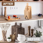 Sturdy Kitchen Storage Shelf , Heavy-Duty Metal Cutting Board Organizer-Space-Saving Kitchen Storage Rack with Triangular Design