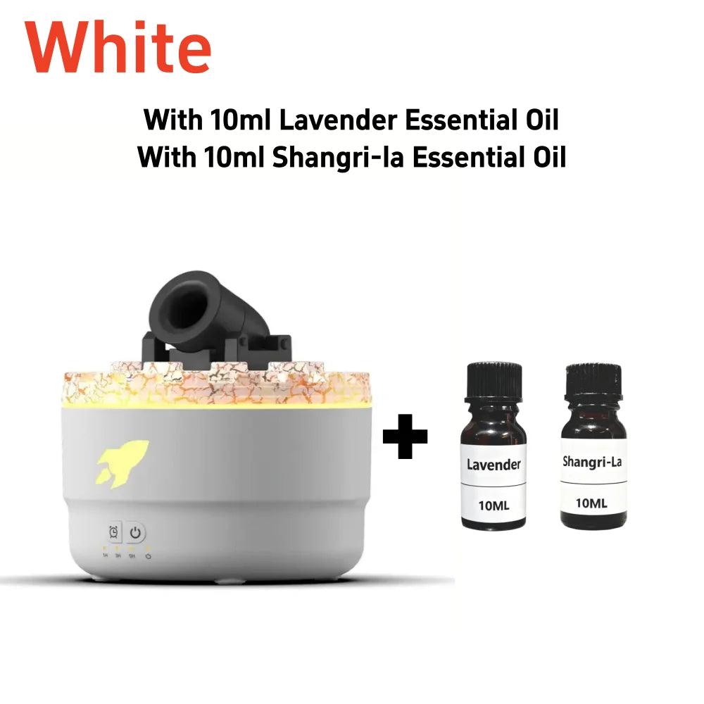 2025 New Creative Fort Aromatherapy Machine Household Lava Crack Humidifier Hotel Essential Oil Diffuser Aromatherapy Machine