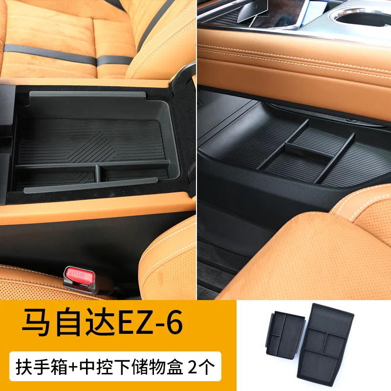 Center Console Storage Box Central Control Lower Organizer Tray for Mazda EZ6 2025 Car Interior Tidying Accessories