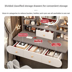 Dressing Table, Bedroom,Simple Modern Small Apartment, Bedside Storage Cabinet,Integrated Makeup Table, Nail Salon Makeup Table